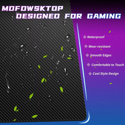 Upgrade to 47-Inch Z-Shaped Gaming Desk: Ergonomic Gamer Workstation - Roots & Rooms