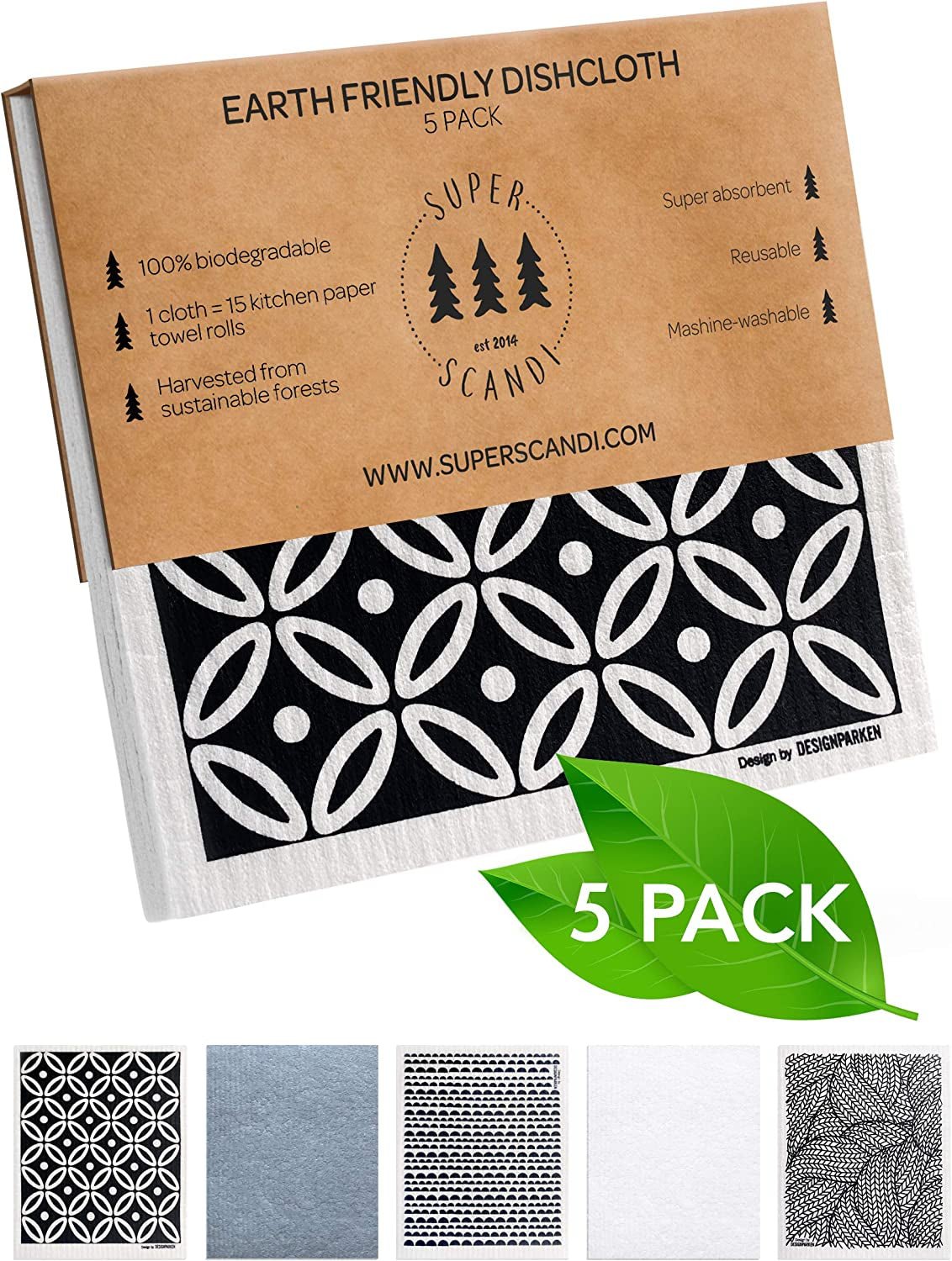 Biodegradable Swedish Dish Clothes - Eco-Friendly & Reusable Towels - Roots & Rooms