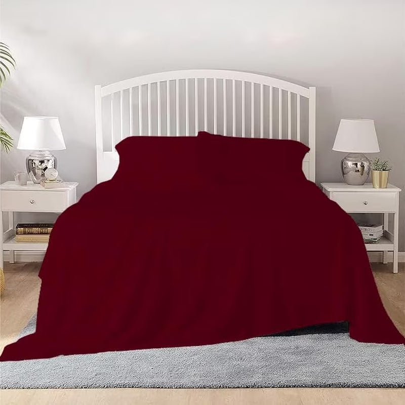 Luxury Egyptian Cotton Sheets - Twin XL 800 TC Bedding Set, White - Roots & Rooms