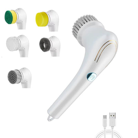 CleanMaster™ 6-in-1 Wireless Electric Scrub Brush – Adjustable Cleaning Tool for Bathroom, Kitchen & Window - Roots & Rooms