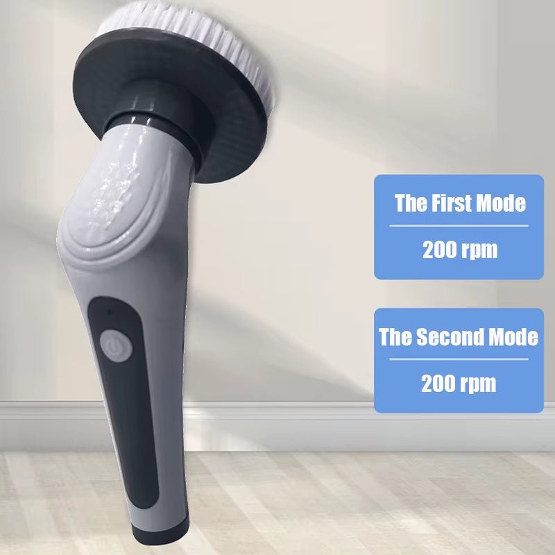 CleanMaster™ 6-in-1 Wireless Electric Scrub Brush – Adjustable Cleaning Tool for Bathroom, Kitchen & Window - Roots & Rooms
