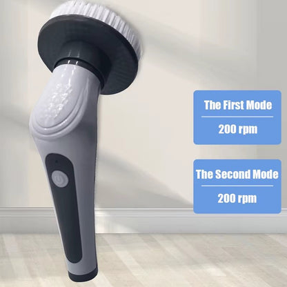 CleanMaster™ 6-in-1 Wireless Electric Scrub Brush – Adjustable Cleaning Tool for Bathroom, Kitchen & Window - Roots & Rooms