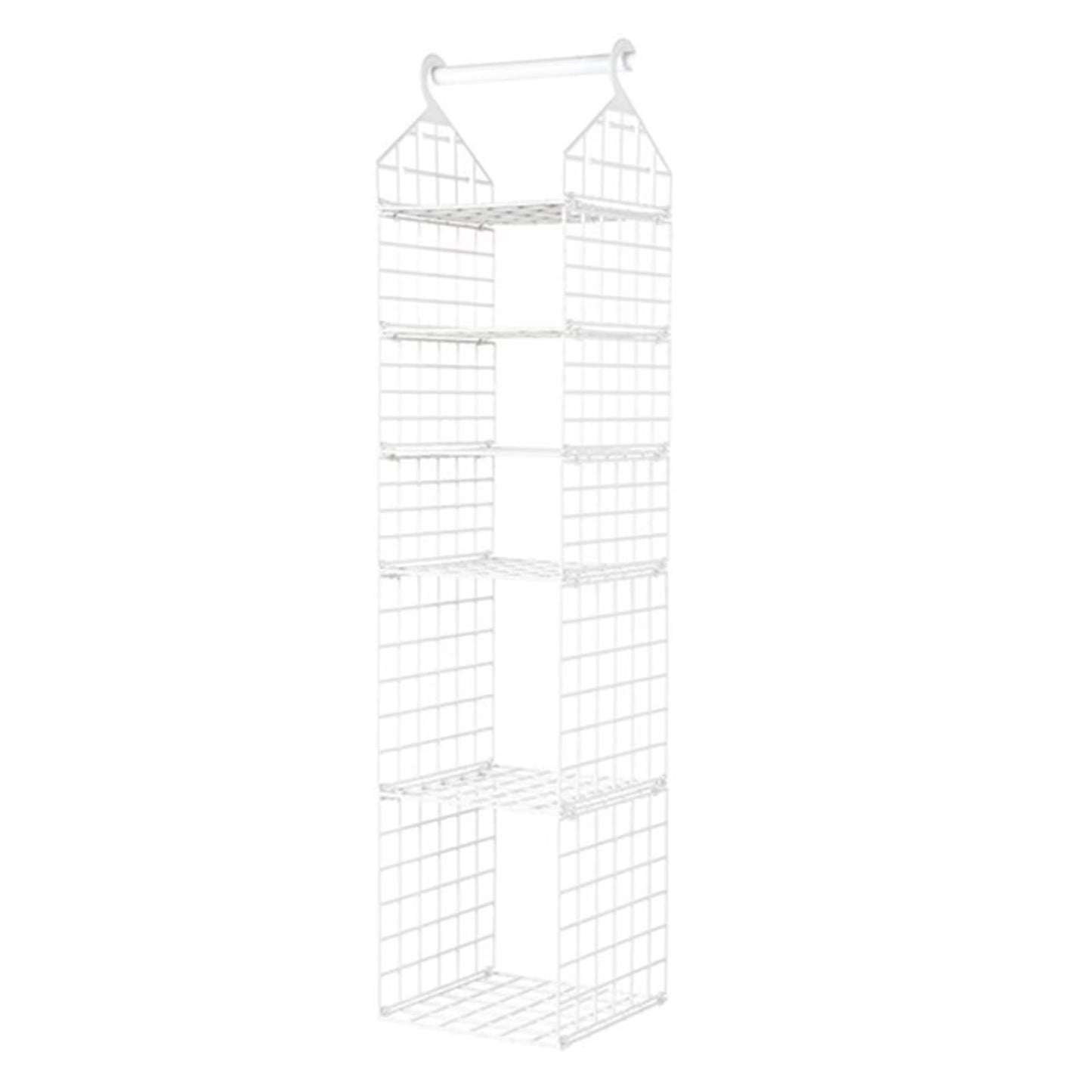 ClosetMax™ Foldable Hanging Organizer – Multi-Tier Space Saver for Pajamas, Coats, Sweaters & More - Roots & Rooms