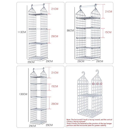 ClosetMax™ Foldable Hanging Organizer – Multi-Tier Space Saver for Pajamas, Coats, Sweaters & More - Roots & Rooms