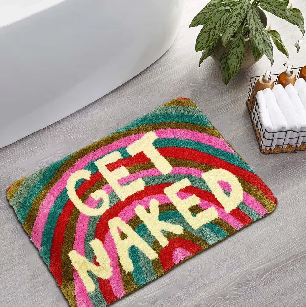 ColorPop™ Rainbow Tufted Bath Mat – Soft, Absorbent Accent Rug for Bathroom, Entryway, or Living Room - Roots & Rooms