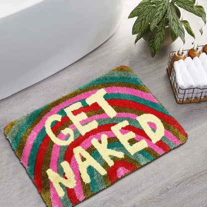 ColorPop™ Rainbow Tufted Bath Mat – Soft, Absorbent Accent Rug for Bathroom, Entryway, or Living Room - Roots & Rooms