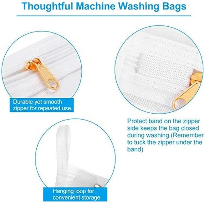 Mesh Laundry Bags - Lingerie Wash Bag Set for Delicates Protection - Roots & Rooms