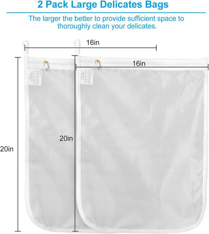 Mesh Laundry Bags - Lingerie Wash Bag Set for Delicates Protection - Roots & Rooms