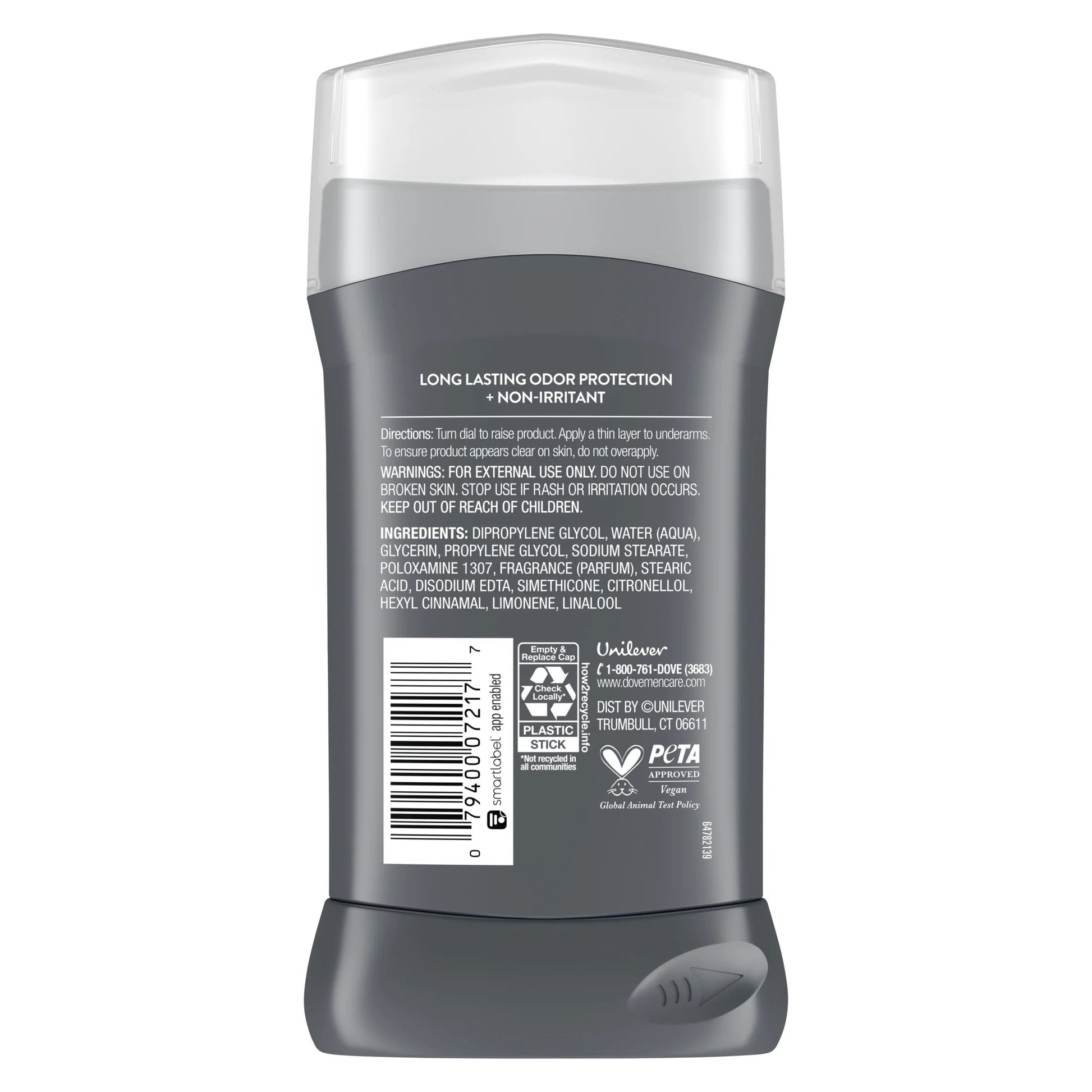 Deodorant Stick for Men Extra Fresh Aluminum Free with Moisturizing Cream, 3 Oz - Roots & Rooms