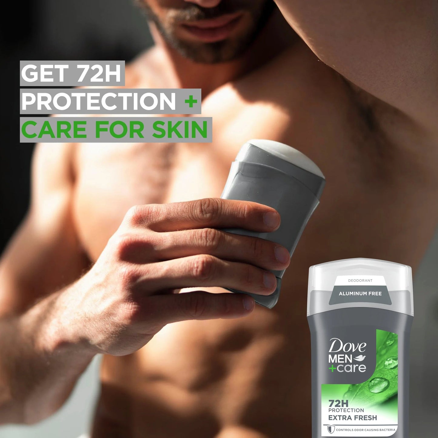 Deodorant Stick for Men Extra Fresh Aluminum Free with Moisturizing Cream, 3 Oz - Roots & Rooms