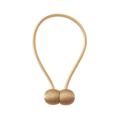 Elegant Magnetic Curtain Tiebacks – 2-Pack Decorative Polyester Buckle Clips for Effortless Style and Hold - Roots & Rooms
