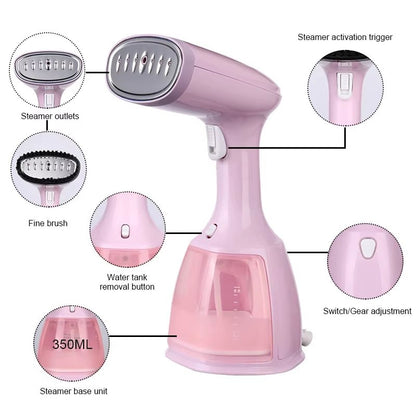 JetSteam™ 1500W Handheld Garment Steamer – Powerful, Portable, and Ready Wherever You Go - Roots & Rooms