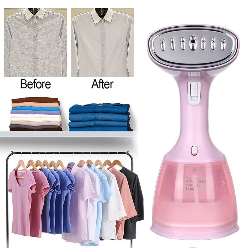 JetSteam™ 1500W Handheld Garment Steamer – Powerful, Portable, and Ready Wherever You Go - Roots & Rooms