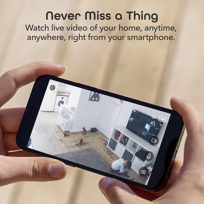 Look Indoor Home Security 1080P HD Video Surveillance Camera with Motion Detection, 2-Way Audio, Black - Roots & Rooms