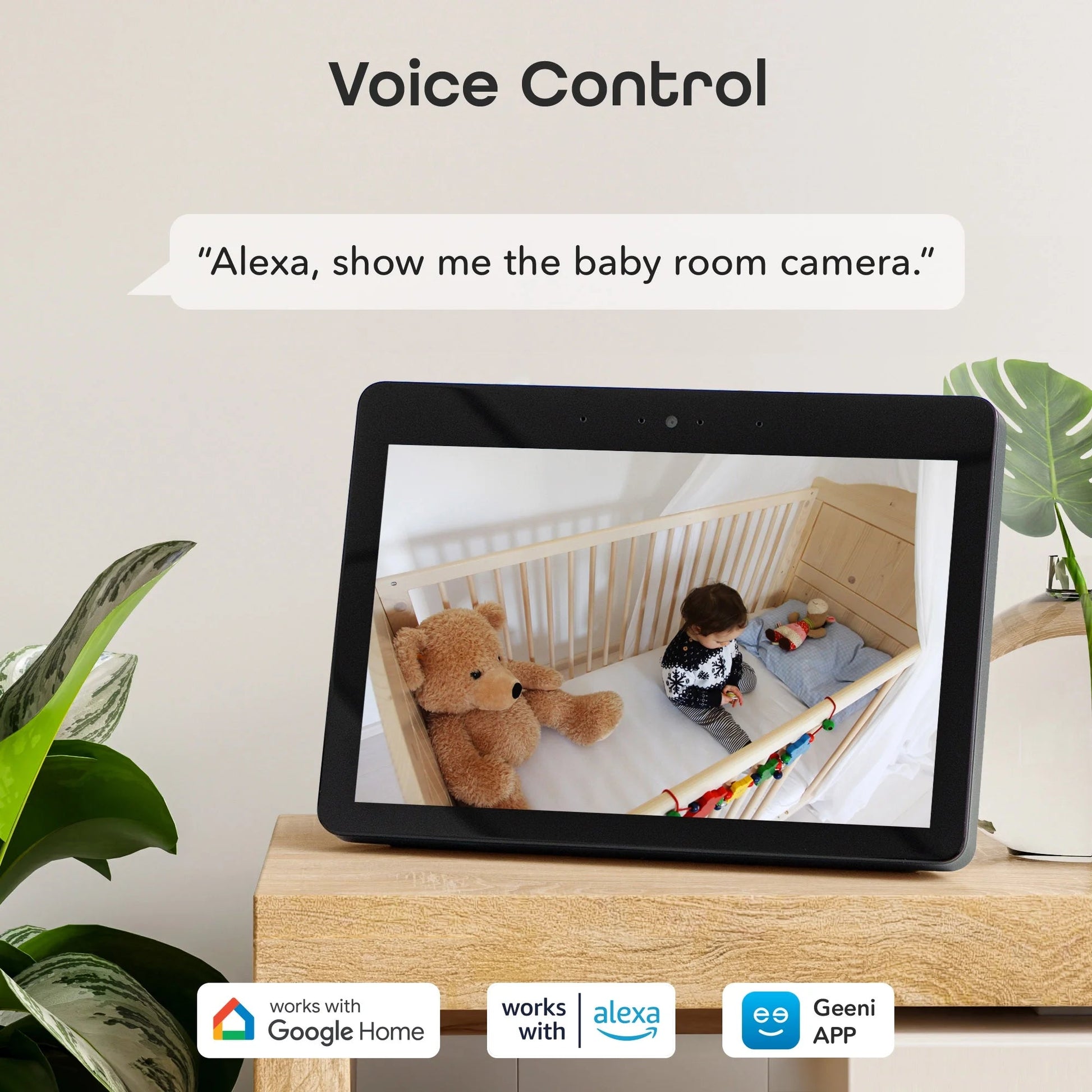 Look Indoor Home Security 1080P HD Video Surveillance Camera with Motion Detection, 2-Way Audio, Black - Roots & Rooms