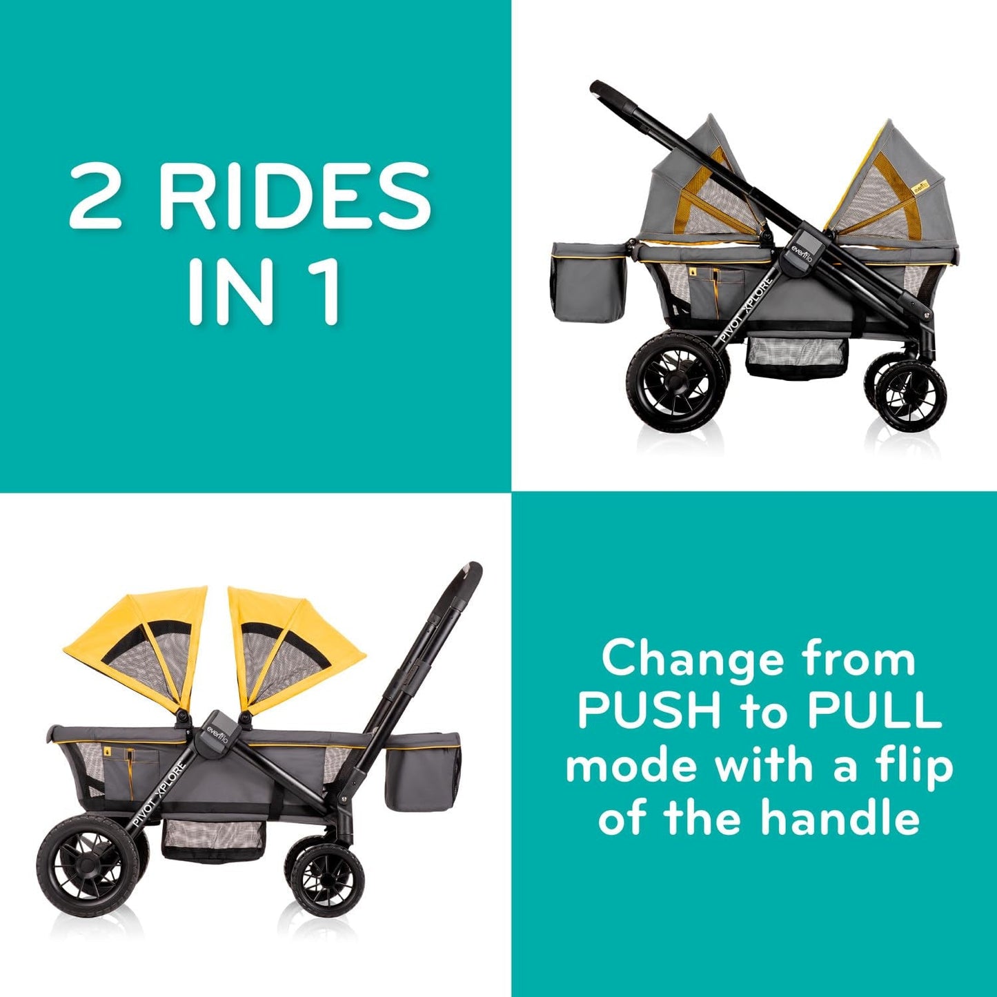 Pivot Xplore All-Terrain Stroller Wagon (Ranger Green) - Roots & Rooms