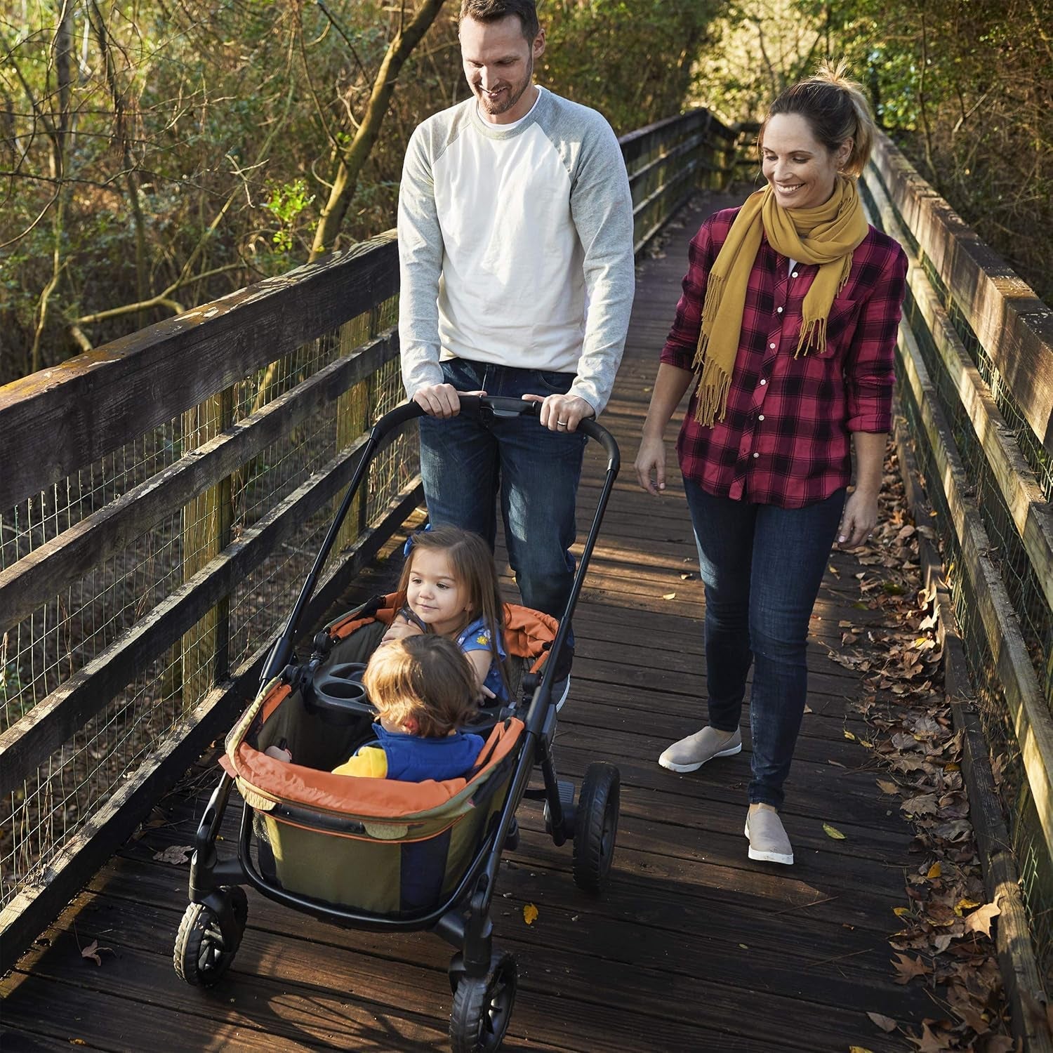 Pivot Xplore All-Terrain Stroller Wagon (Ranger Green) - Roots & Rooms