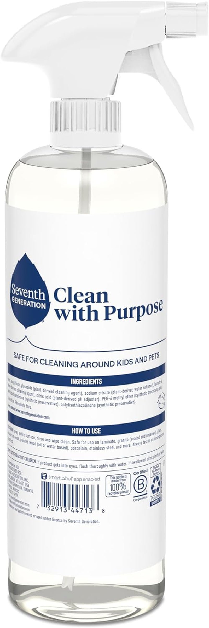 Plant-Based Cleaning Spray - Fragrance-Free, Kid & Pet Safe - 23 Oz - Roots & Rooms