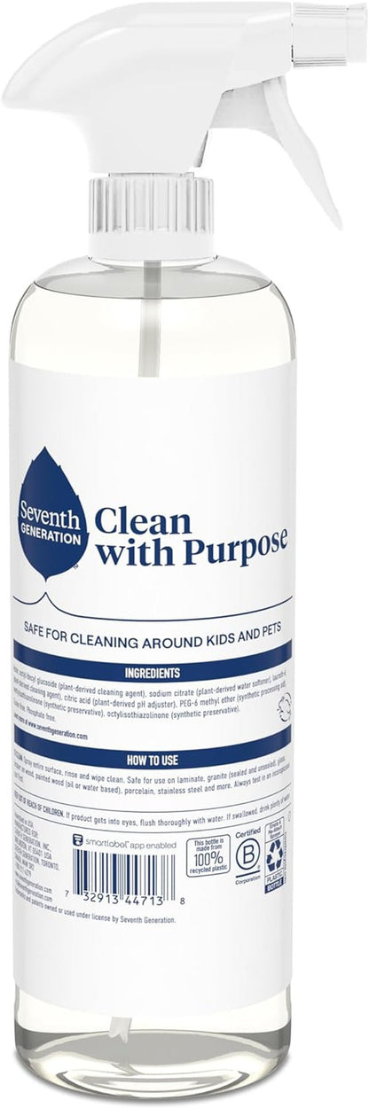 Plant-Based Cleaning Spray - Fragrance-Free, Kid & Pet Safe - 23 Oz - Roots & Rooms