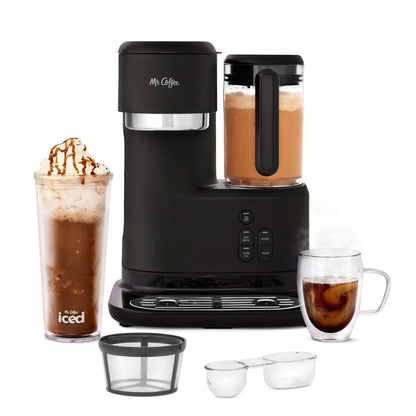 Single Serve Frappe and Iced Coffee Maker with Blender, Black - Roots & Rooms