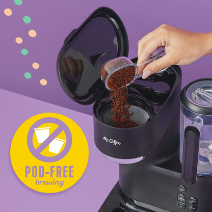 Single Serve Frappe and Iced Coffee Maker with Blender, Black - Roots & Rooms