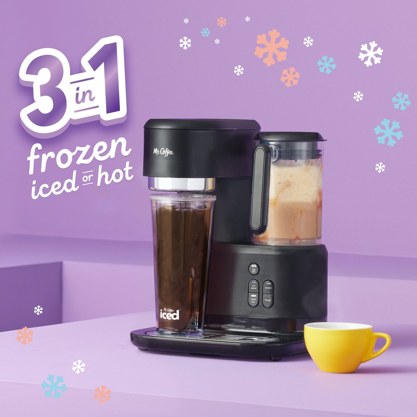 Single Serve Frappe and Iced Coffee Maker with Blender, Black - Roots & Rooms