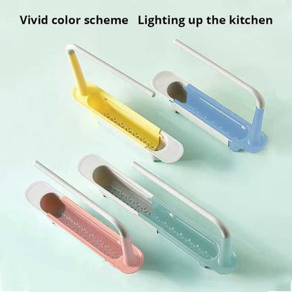 SinkSpace™ 2-in-1 Telescopic Sink Storage Rack – Adjustable, Expandable Sponge Holder for Effortless Kitchen Organization