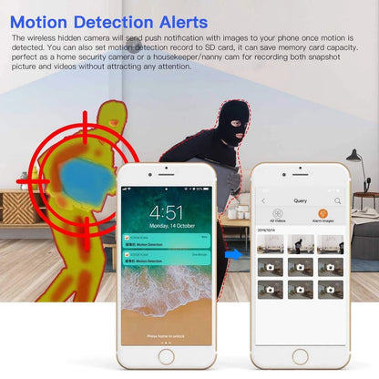 SZDUDU Mini Wireless Security Camera - Full HD Nanny Cam - Roots & Rooms
