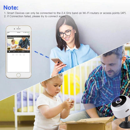 SZDUDU Mini Wireless Security Camera - Full HD Nanny Cam - Roots & Rooms