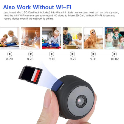 SZDUDU Mini Wireless Security Camera - Full HD Nanny Cam - Roots & Rooms