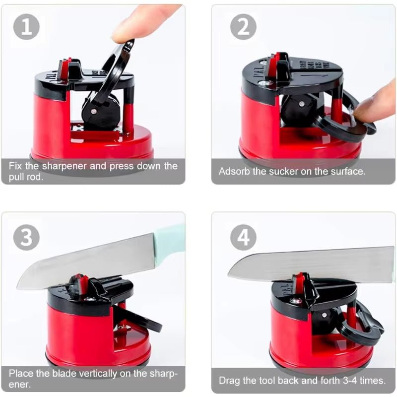 The Compact Knife Sharpener with Power Suction - Roots & Rooms