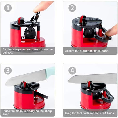 The Compact Knife Sharpener with Power Suction - Roots & Rooms