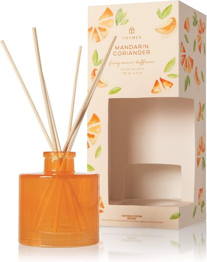 Thymes Petite Reed Diffuser - 4 Fl Oz - Mandarin Coriander - Roots & Rooms