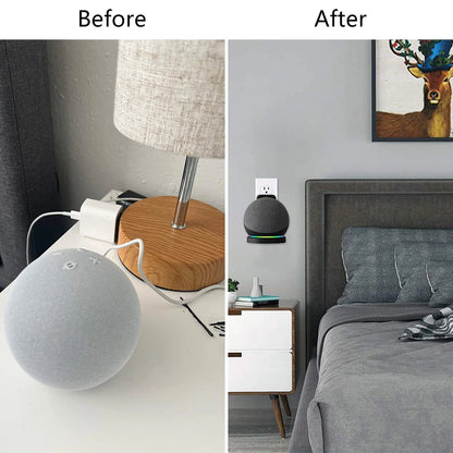Echo Dot Wall Bracket with Cable Storage - 5th & 4th Gen Holder - Roots & Rooms