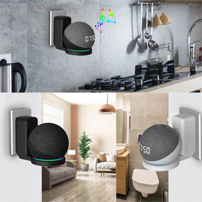 Echo Dot Wall Bracket with Cable Storage - 5th & 4th Gen Holder - Roots & Rooms