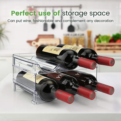 BPA Free Water Bottle Holder - Stackable Cabinet Storage - Roots & Rooms
