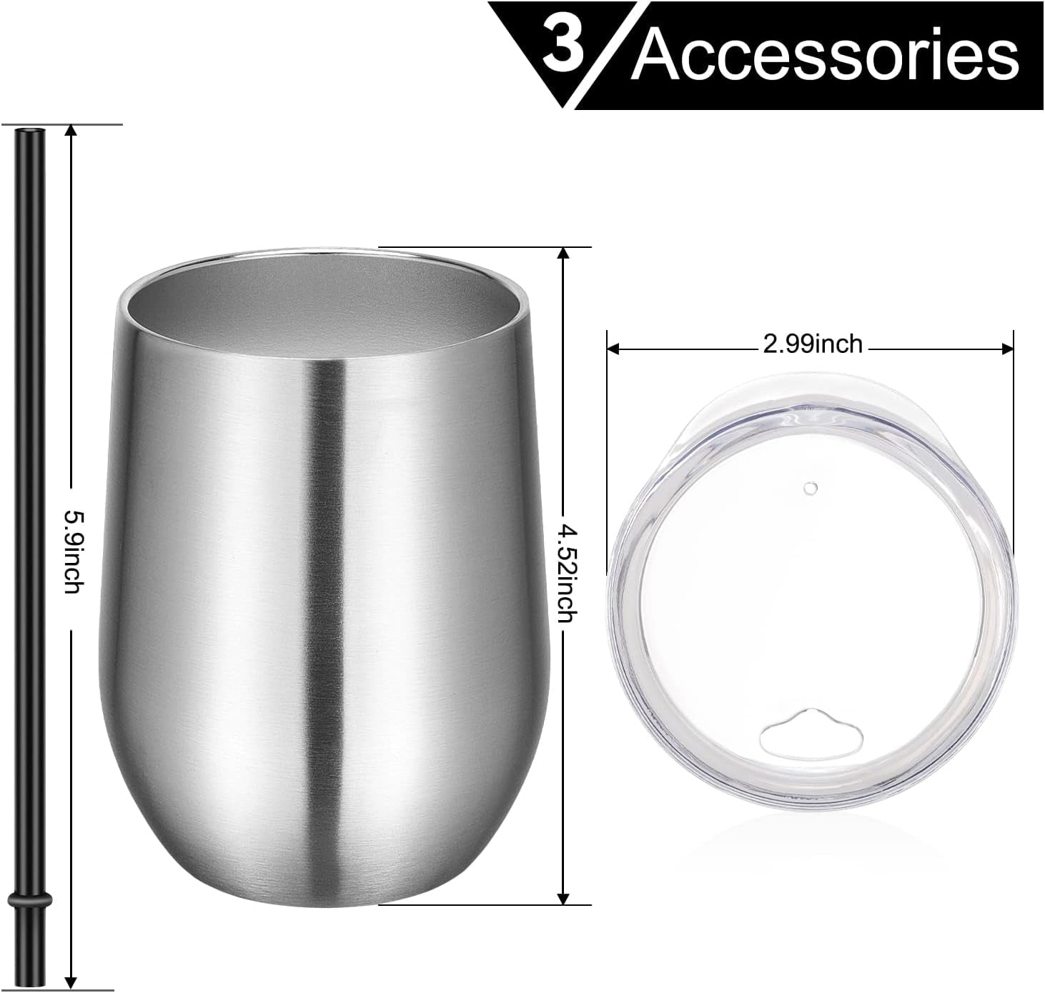 Bulk Stainless Steel Tumblers 12 Set - Insulated Wine Glasses Kit - Roots & Rooms